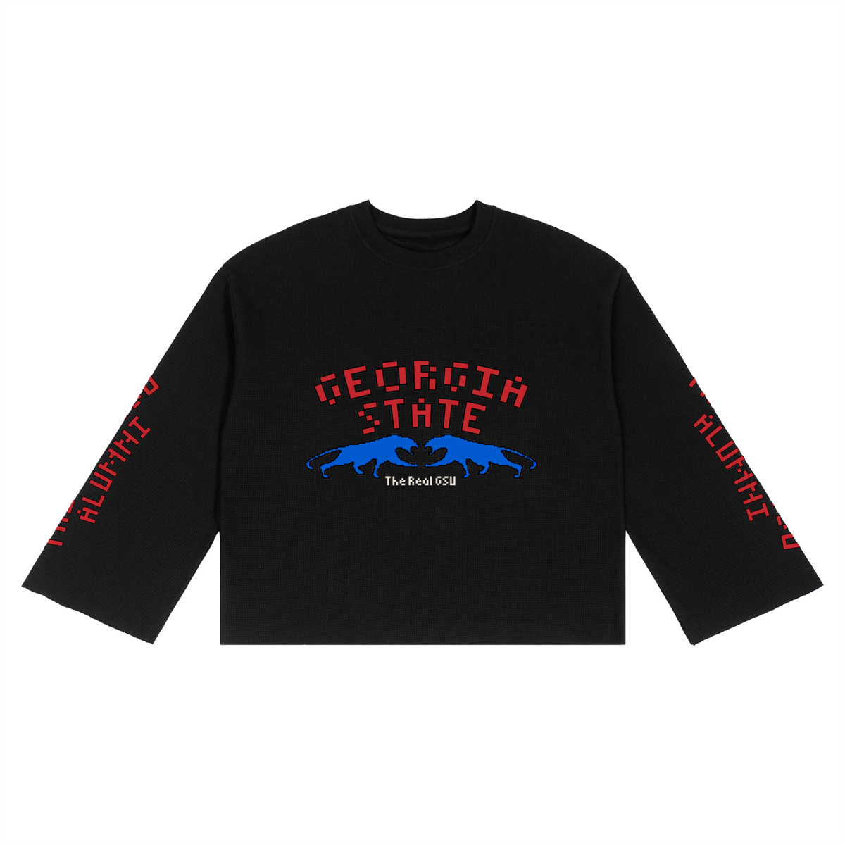 The Real GSU Waffle Raw Edge T-Shirt (Unisex)