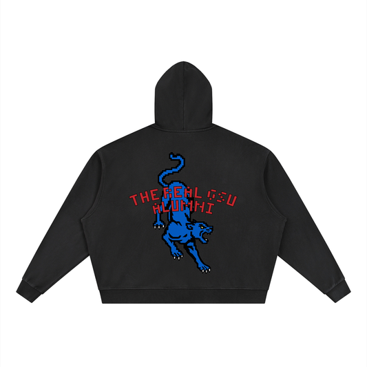 The Real GSU Double Zip Boxy Hoodie (Unisex)