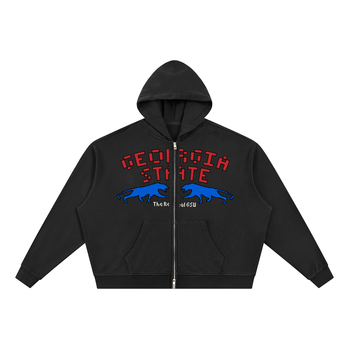 The Real GSU Double Zip Boxy Hoodie (Unisex)
